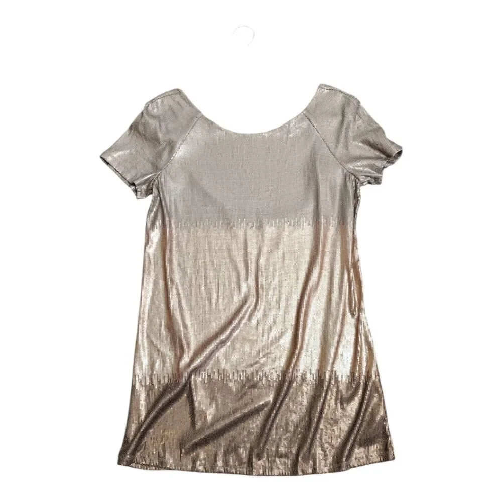 Free People Gold Sequin Mini Dress - Picture 2 of 13